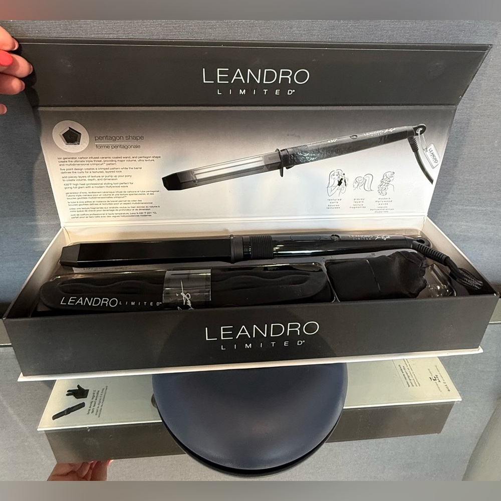 NWT-Leandro Limited by BabylissPro Crimpcurl Pentagon Shaped CurlingIron Set
